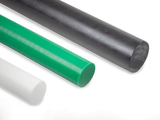 Polyethylenové tyče PE1000, zelené