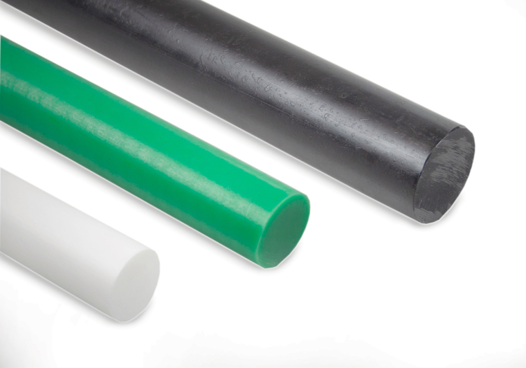 Polyethylenové tyče PE1000, zelené