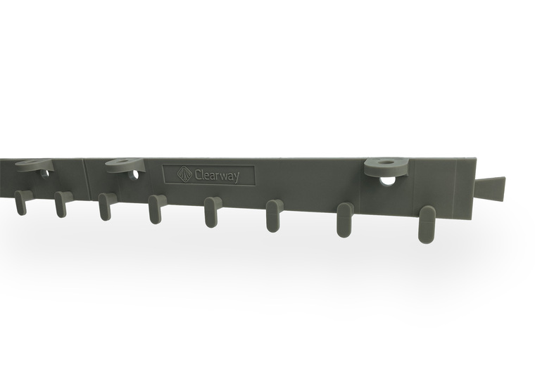Hřebenová plastová lišta pro děrované PVC pásy 610 mm