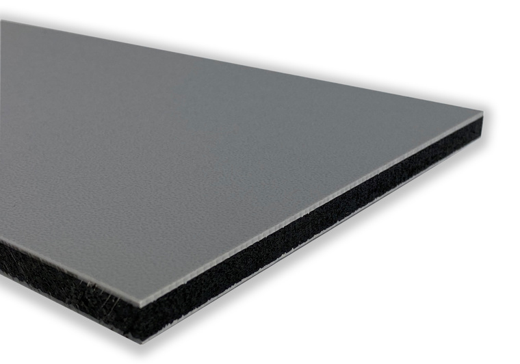 PP lehčená deska Foamlite 3000x2000x10mm, šedá/černá