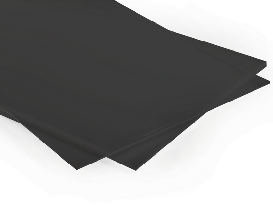Plexisklo černobílé LED 3 mm PLEXIGLAS® GS