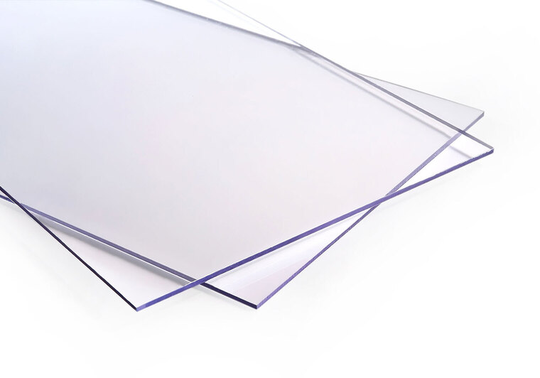 Plný polykarbonát čirý 4 mm s UV 500 x 3050 mm