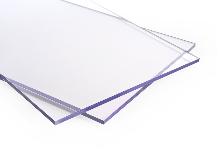 Plný polykarbonát čirý 10 mm s UV 730 x 2390 mm