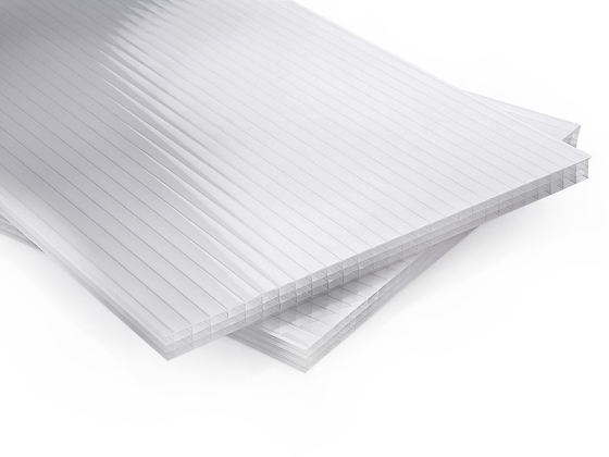 Polykarbonátová deska opál 10 mm 4W (čtyřstěnná) 2100 x 7200 mm