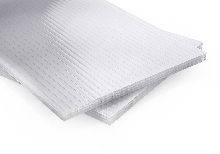 Polykarbonátová deska opál 10 mm 4W (čtyřstěnná) 2100 x 7200 mm