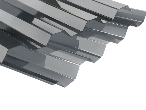 Trapézový polykarbonát hladký antracit