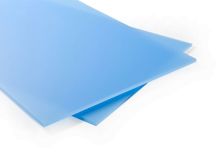 Plexisklo modré satinované 4mm