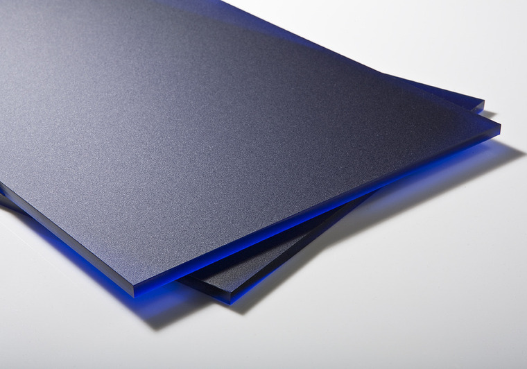 Plexisklo modré satinované 6mm
