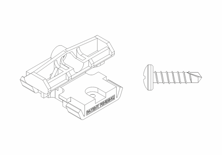 Set - PVC spony (85ks) + šrouby (100ks) Terrace