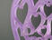 Valentýnské srdce - světle fialové