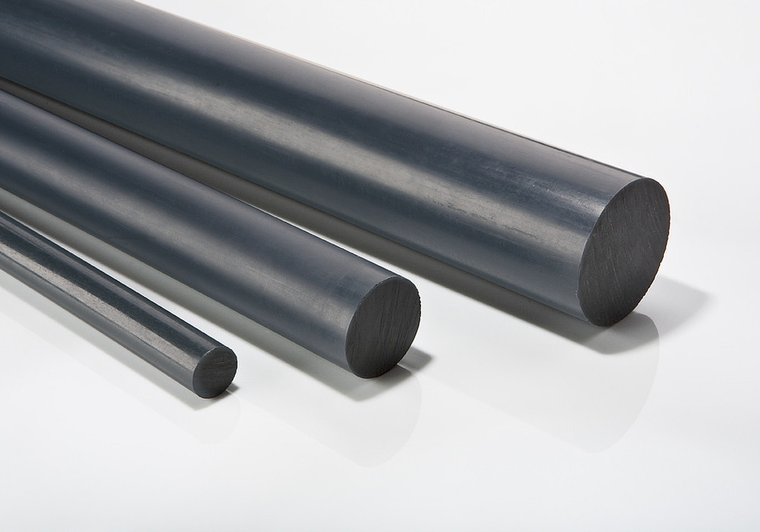 Polyvinylchloridové tyče, PVC-U šedá