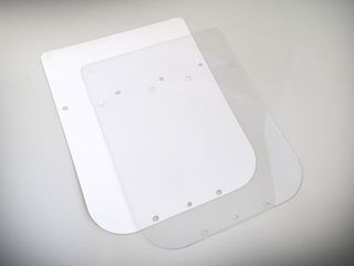 Náhradní ochranné sklo LONG na štít vzor Průša RESEARCH