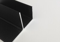 Okopový hliníkový profil „F" černý