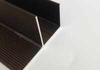 Okopový hliníkový profil „F" hnědý