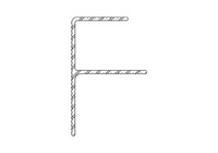 Okopový hliníkový profil „F"